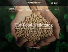 Tablet Screenshot of fooddialogues.com